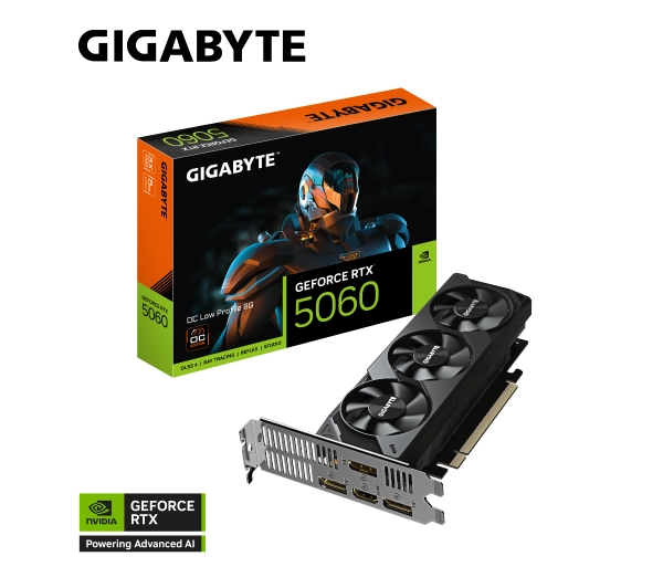 Gigabyte GeForce RTX 5060 OC Low Profile 8GB GDDR7 128bit DLSS 4 - Kup na Raty - RRSO 0%
