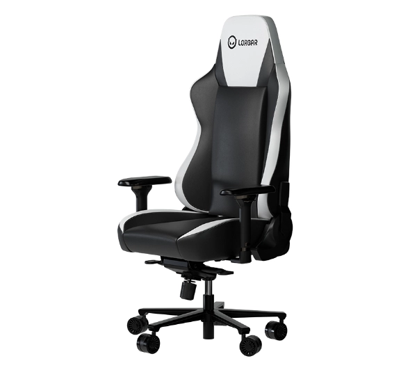 Lorgar Base 311 Gamingowy do 150kg Skóra ECO Czarno-biały - Kup na Raty - RRSO 0%