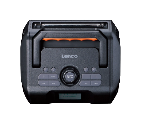 Lenco ODR-160GY Budowlane Radio FM, DAB+ 35W Czarny - Kup na Raty - RRSO 0%