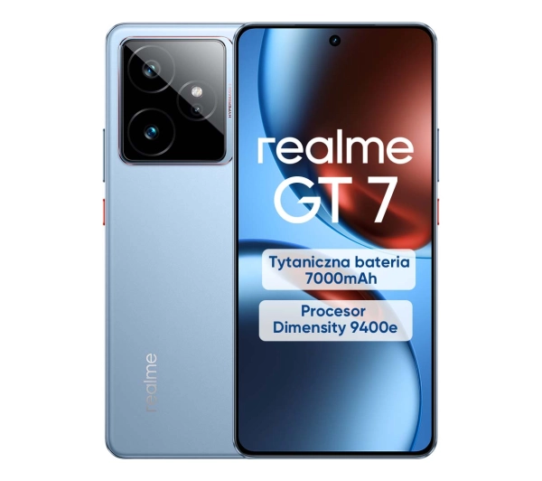 realme GT 7 12/256GB Funkcje AI 6,78" 120Hz 50Mpix Niebieski