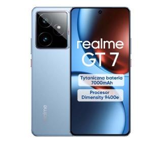 realme GT 7 12/256GB Funkcje AI 6,78" 120Hz 50Mpix Niebieski - ⚡ EURO HIT CENOWY! ⚡ - Kup na Raty - RRSO 0%