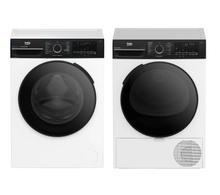 Beko pralka b300 BM3WFU47215WBDC EnergySpin Slim 7kg 1200obr/min + suszarka b300 BM3T47249WBDC Slim 47cm 7kg - Kup na Raty - RRSO 0%