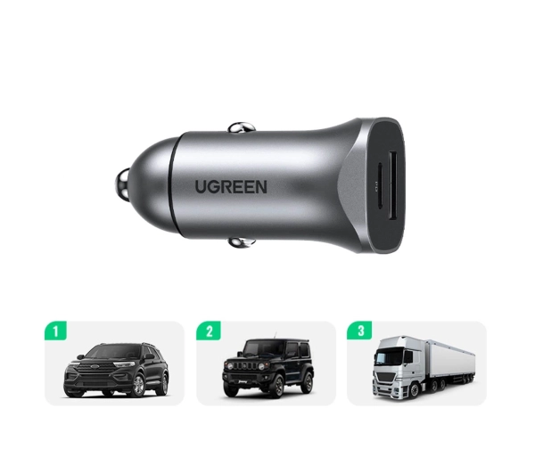 UGREEN CD130 USB-A USB-C 30W Szary - ⚡ EURO HIT CENOWY! ⚡