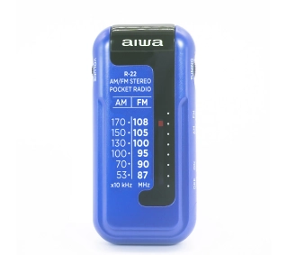 Aiwa R-22BL Radio FM Niebieski