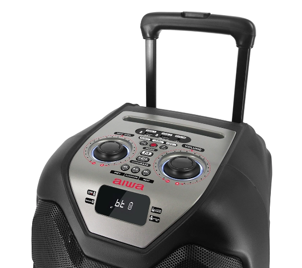 Aiwa KBTUS-500 50W Bluetooth Radio FM Mikrofon Karaoke Czarny - Kup na Raty - RRSO 0%