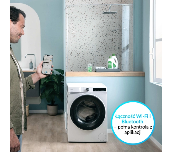 Candy ProWash&Dry 500 Slim BWR 485SBL6-S 52cm 8kg/5kg Funkcje AI Zdalne sterowanie - Kup na Raty - RRSO 0%