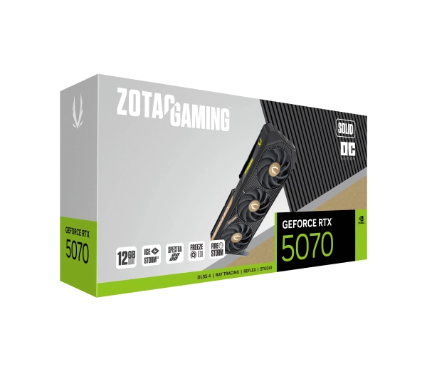Zotac Gaming GeForce RTX 5070 SOLID OC 12GB GDDR7 192bit DLSS 4 - Kup na Raty - RRSO 0%