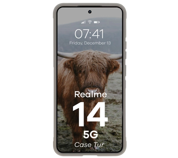 Bizon Tur do Realme 14 5G Jasnoszary