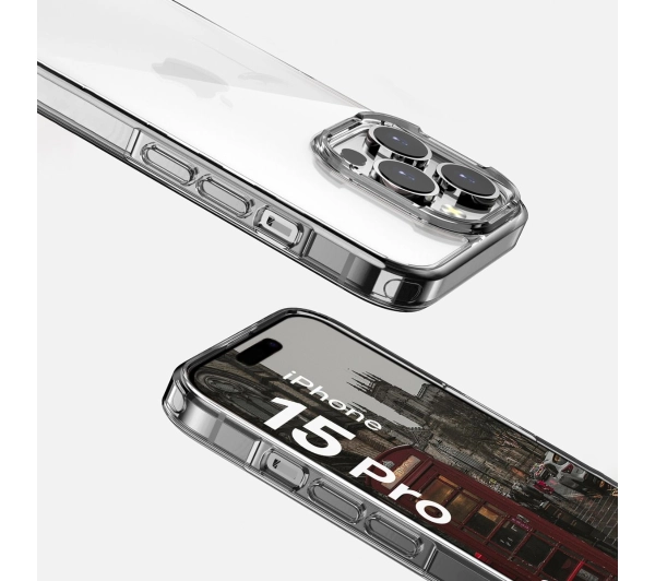 Bizon Halo do iPhone 15 Pro Przezroczysty