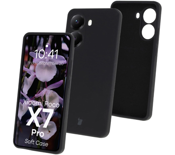Bizon Silikonowe Soft do Xiaomi Poco X7 Pro Czarny