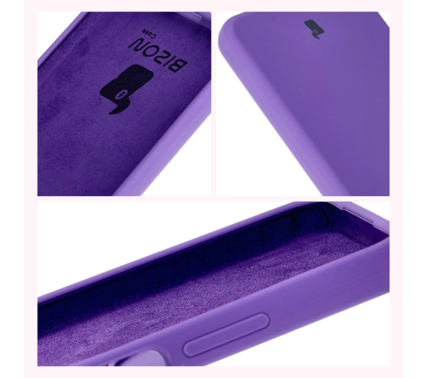 Bizon Silikonowe Soft do Oppo A60 4G Fioletowy