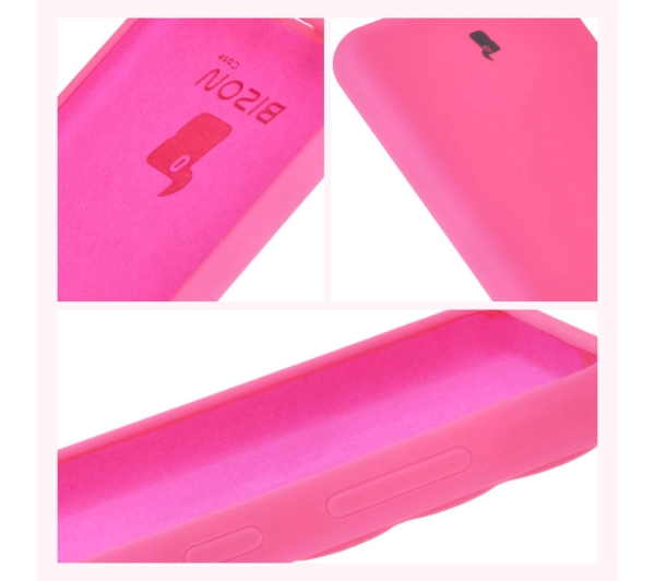 Bizon Silikonowe Soft do Galaxy M55 5G Neonowo-różowy