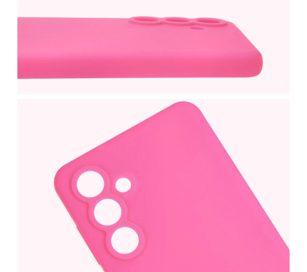 Bizon Silikonowe Soft do Galaxy M55 5G Neonowo-różowy