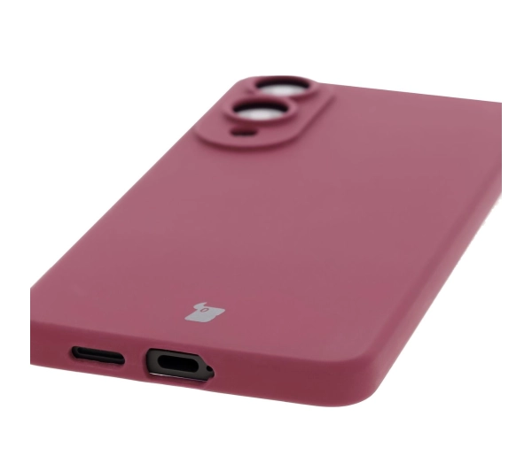 Bizon Silikonowe Soft do Samsung Galaxy S25 Edge Śliwkowy