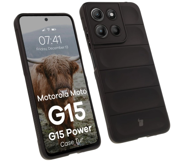 Bizon Tur do Motorola Moto G15/G15 Power Czarny