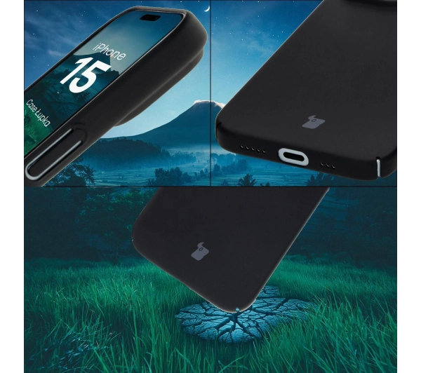 Bizon Łupka do iPhone 15 Czarny