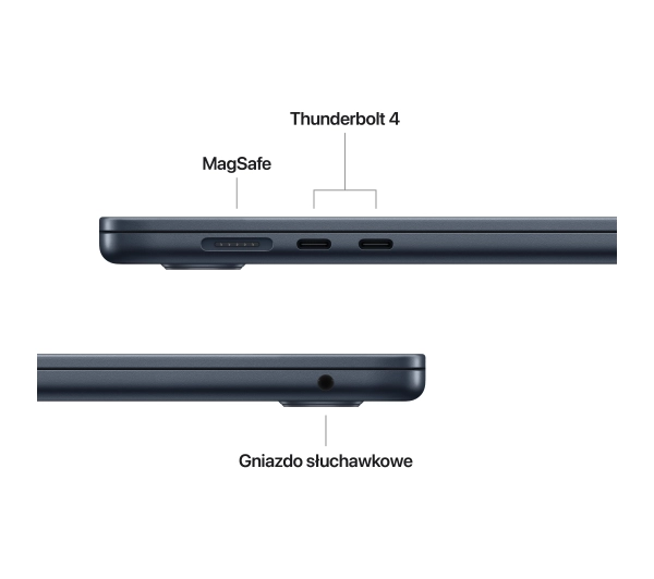 Apple MacBook Air 2025 15,3" M4 24GB RAM 512GB Dysk macOS Północ 70W Funkcje AI - Kup na Raty - RRSO 0%