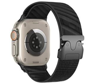 Beline do Apple Watch Oblique Parachute buckle 42/44/45/49mm Czarny