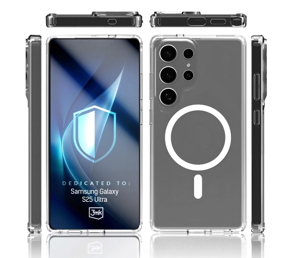 3mk Armor MagCase do Samsung Galaxy S25 Ultra Przezroczysty