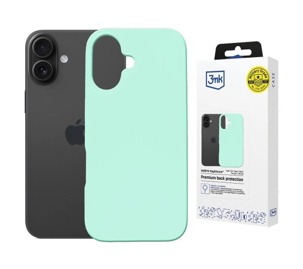 3mk Hardy MagSilicone Teal do iPhone 16 Plus Turkusowy