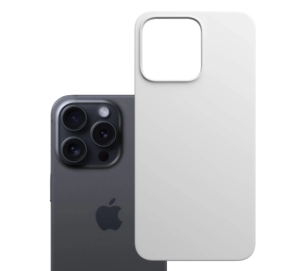 3mk Hardy MagSilicone Silver-White do iPhone 15 Pro Max Srebrny