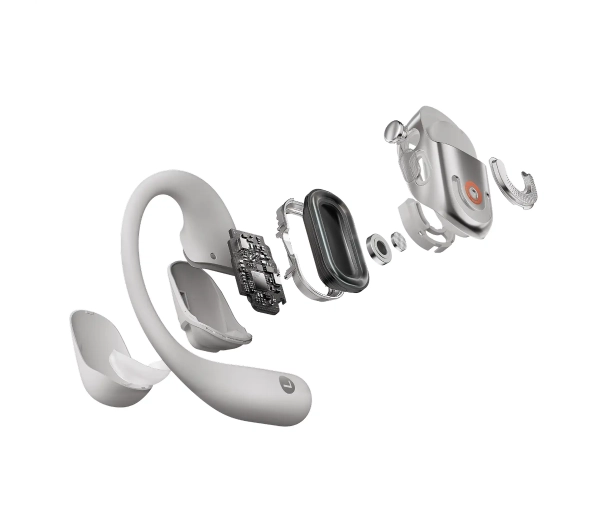 Shokz OpenFit 2+ Przewodnictwo powietrzne Bluetooth 5.4 Szary - ⚡ EURO HIT CENOWY! ⚡ - Kup na Raty - RRSO 0%
