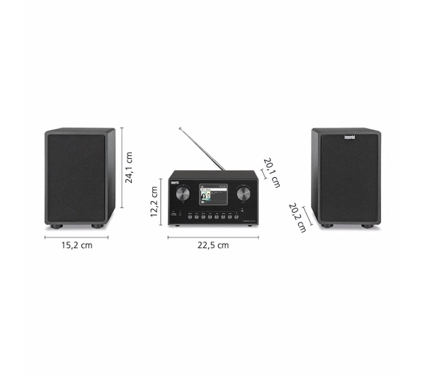 Imperial DABMAN i310 Radio FM DAB+ Internetowe Wi-Fi Czarny - Kup na Raty - RRSO 0%