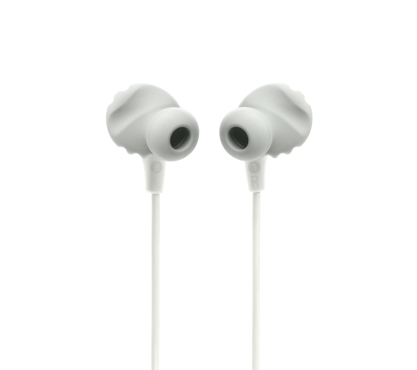JBL Endurance Run 2 Wired White Dokanałowe Mikrofon Biały