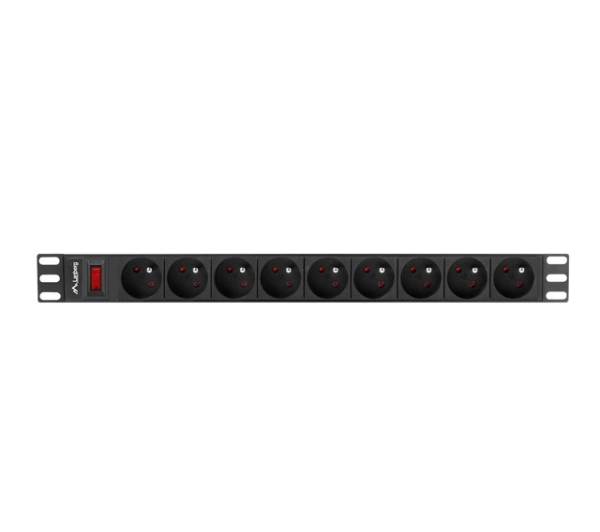 Lanberg RACK PDU 1U 16A 9x230V 3m Czarny