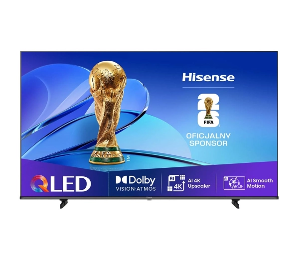 Hisense 55E7Q  55" QLED 4K Smart TV Funkcje AI Dolby Vision Dolby Atmos HDMI 2.1 DVB-T2