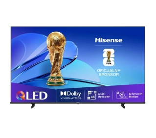 Hisense 55E7Q  55" QLED 4K Smart TV Funkcje AI Dolby Vision Dolby Atmos HDMI 2.1 DVB-T2 - Kup na Raty - RRSO 0%