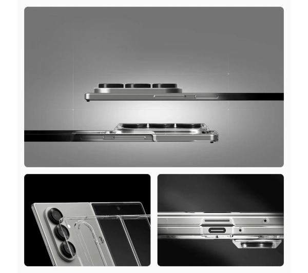 Spigen AirSkin MagSafe do Galaxy Z Fold7 Przezroczysty