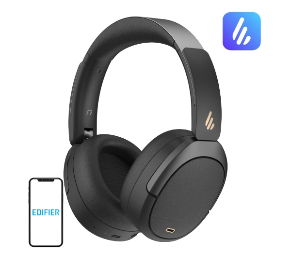 Edifier W80 Nauszne Bluetooth 5.4 Czarny - ⚡ BESTSELLERY ⚡