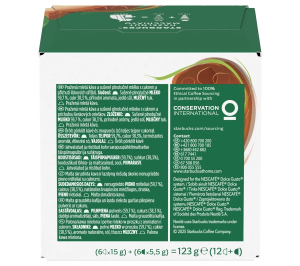 Starbucks Nescafe Dolce Gusto Hazelnut Macchiato 12szt.