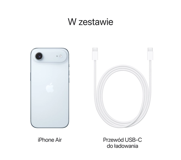 Apple iPhone Air 256GB Funkcje AI 6,5" 120Hz 48Mpix Błękitny - ⚡ EURO HIT CENOWY! ⚡ - Kup na Raty - RRSO 0%