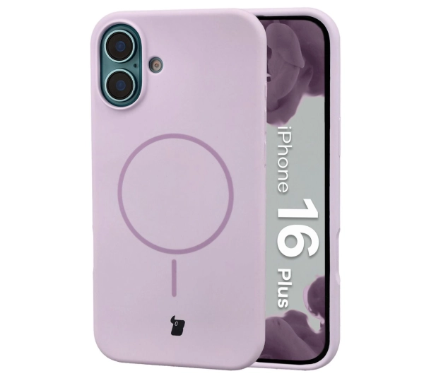 Bizon Soft z MagSafe do Apple iPhone 16 Plus Fioletowy
