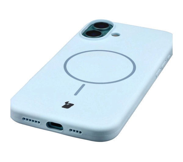 Bizon Soft z MagSafe do Apple iPhone 16 Plus Jasnoniebieski