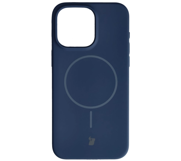 Bizon Soft z MagSafe do Apple iPhone 15 Pro Max Granatowy