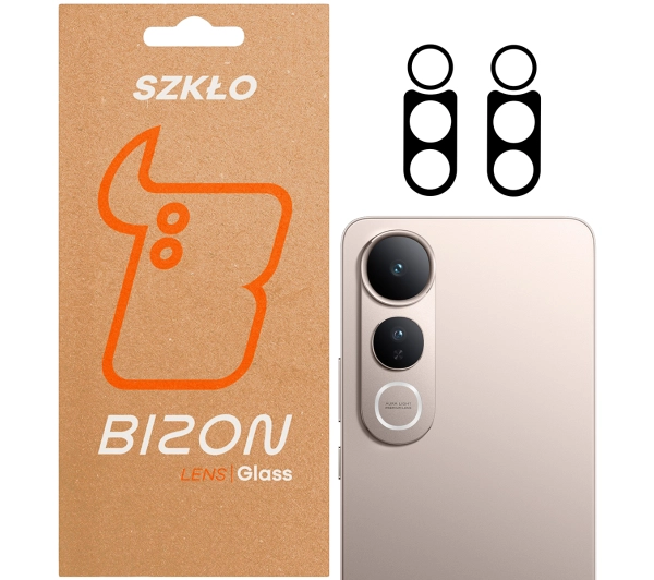 Bizon na aparat Silk Lens do Vivo V50 Lite 4G / Vivo V50 Lite 5G czarny 2 sztuki