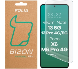 Bizon na ekran Hydrogel Front do Poco X6 / Redmi Note 13 5G / 13 Pro 4G/5G / Poco M6 Pro 4G 1szt
