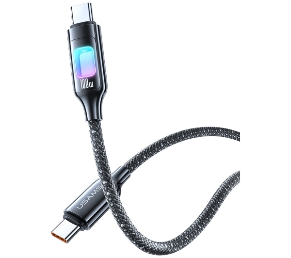 USAMS TC Series 100W USB-C do USB-C 1,2m Czarny