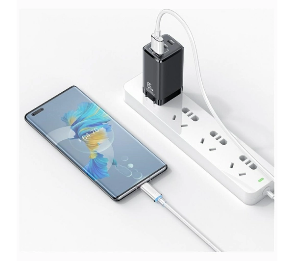 USAMS Cloud Series 6A USB-A do USB-C 1,2m Biały