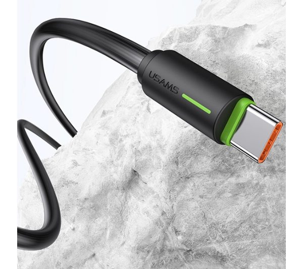 USAMS YU Series USB-C do USB-C 1m Czarny