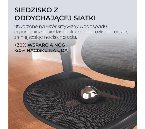 Sihoo Doro C300L Biurowy do 125kg Tkanina Czarny - Kup na Raty - RRSO 0%