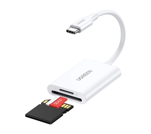 UGREEN CM265 2w1 SD Card, microSD, SDHC, SDXC Biały
