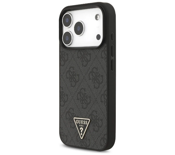 Guess 4G Strap Triangle Logo MagSafe do iPhone 17 Pro czarny