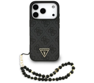 Guess 4G Strap Triangle Logo MagSafe do iPhone 17 Pro czarny