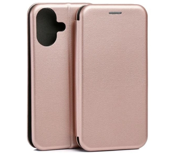 Beline Book Magnetic do iPhone 17 Różowo-złoty