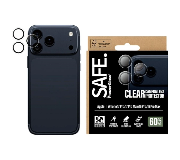 PanzerGlass Camera Lens Protector do iPhone 17 Pro / 17 Pro Max / 16 Pro / 16 Pro Max