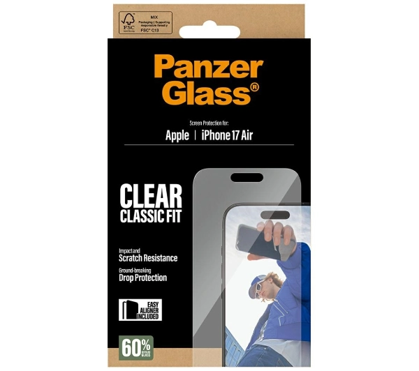 PanzerGlass Classic Fit EasyAligner do iPhone Air